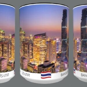 Bangkok, Thailand skyline mug.