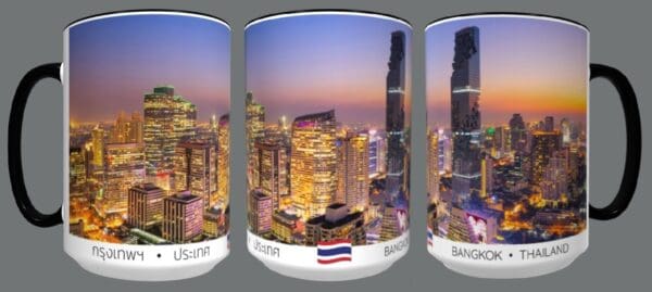 Bangkok Skyline Sunset Coffee Cup