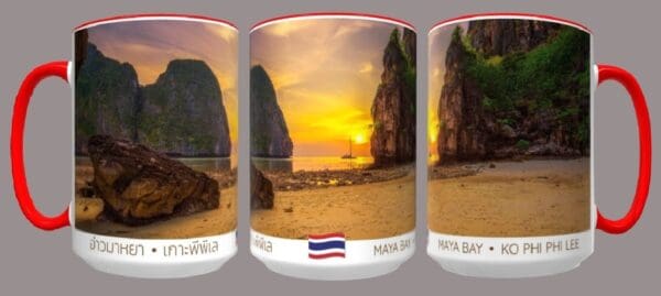 Maya Bay Sunset Coffee Cup