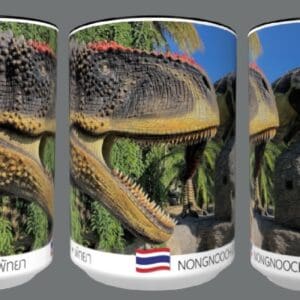 Dinosaur mug, Nong Nooch Gardens, Pattaya.