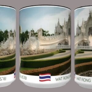 White Temple, Chiang Rai, Thailand mug.