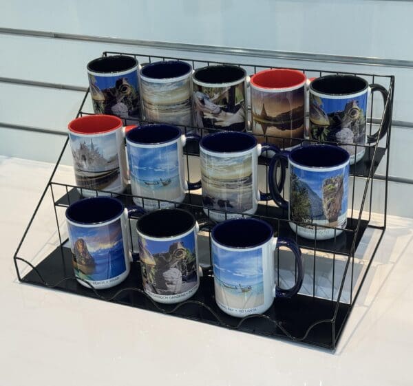 Display, Coffee Cups, 3 shelf (15 cups max)