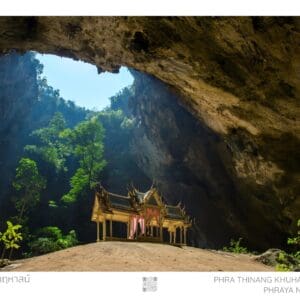 Here's an alt tag for the image: Temple in Phraya Nakhon Cave.